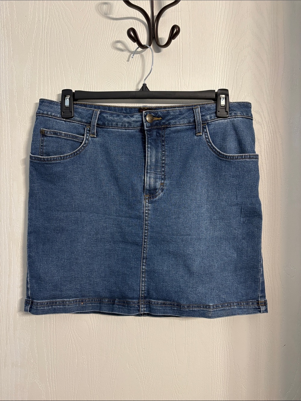 Lee Classic Indigo Denim Mini Skirt